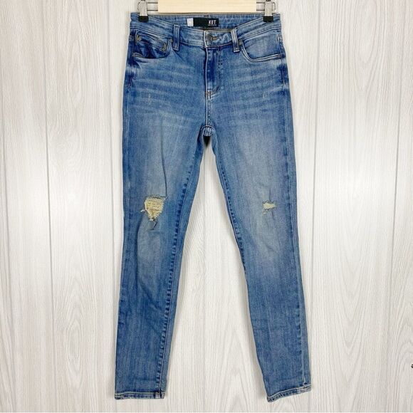 KUT From The Kloth | Distressed Catherine Boyfriend Jeans Size 00 - Picture 1 of 10
